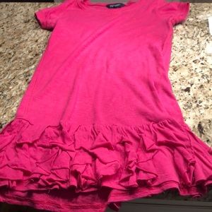 Hot pink Ralph Lauren dress with ruffles size medium 8/10